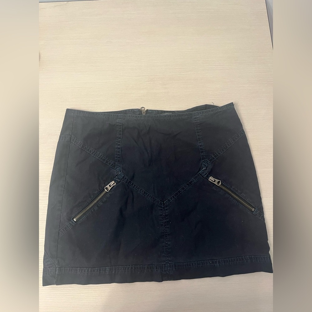 Armani Exchange Navy Zippered Women's Skirt